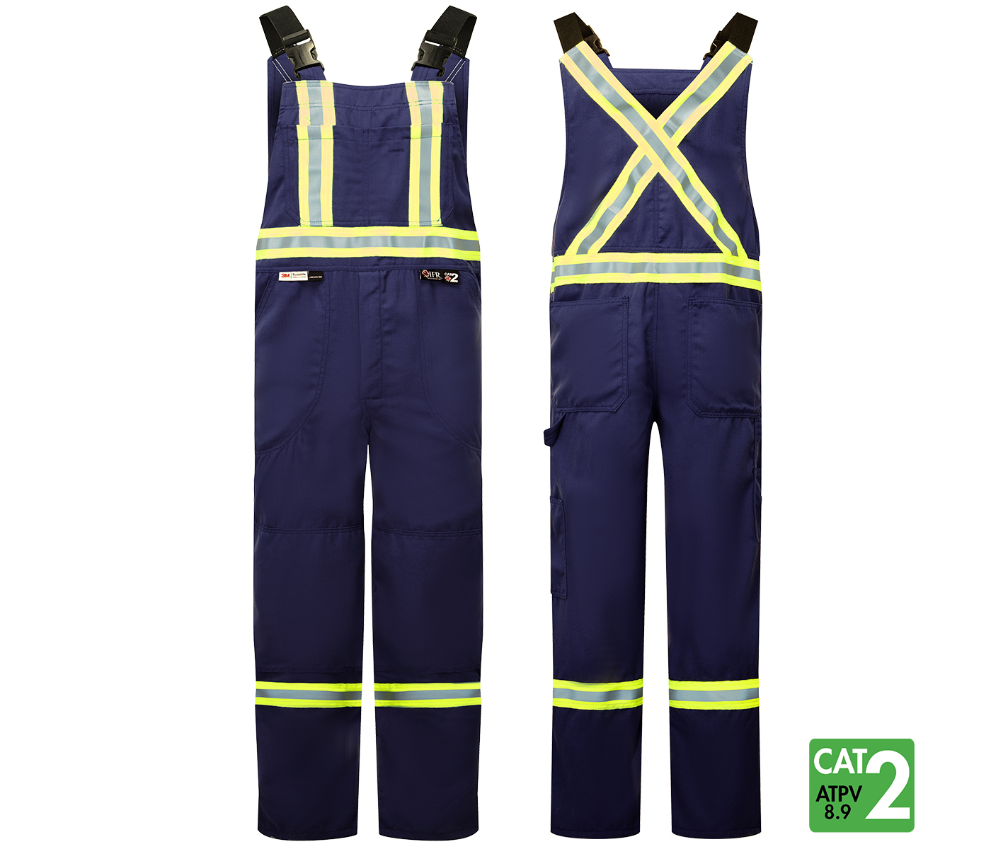 IFR Westex DH ANTISTAT 6.5oz Striped Bib Pants Style 122
